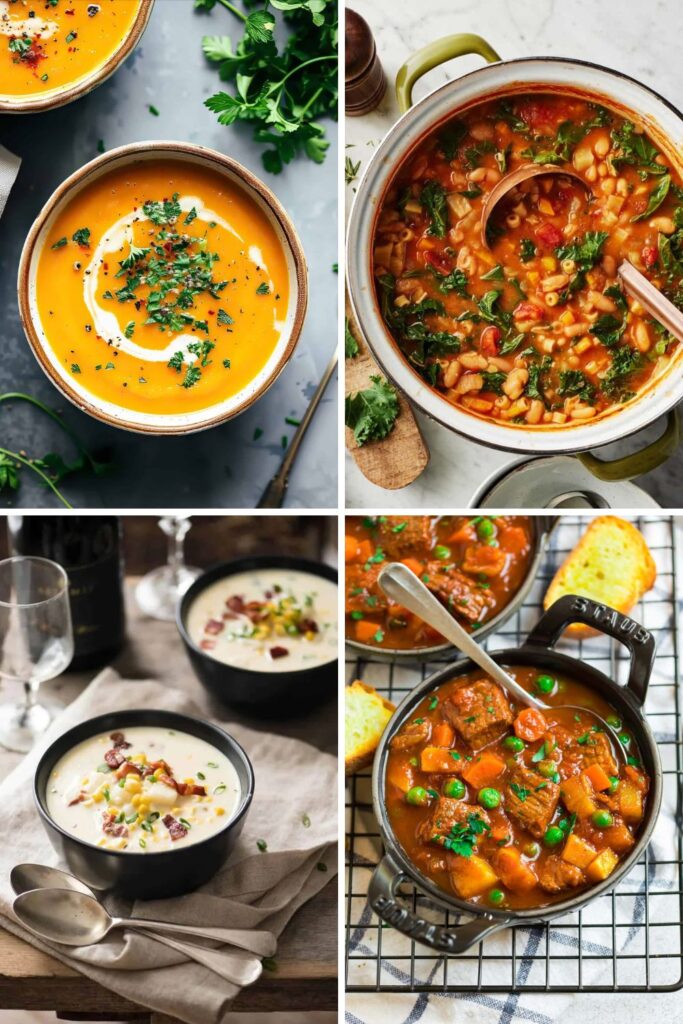 winter soup recipes pin