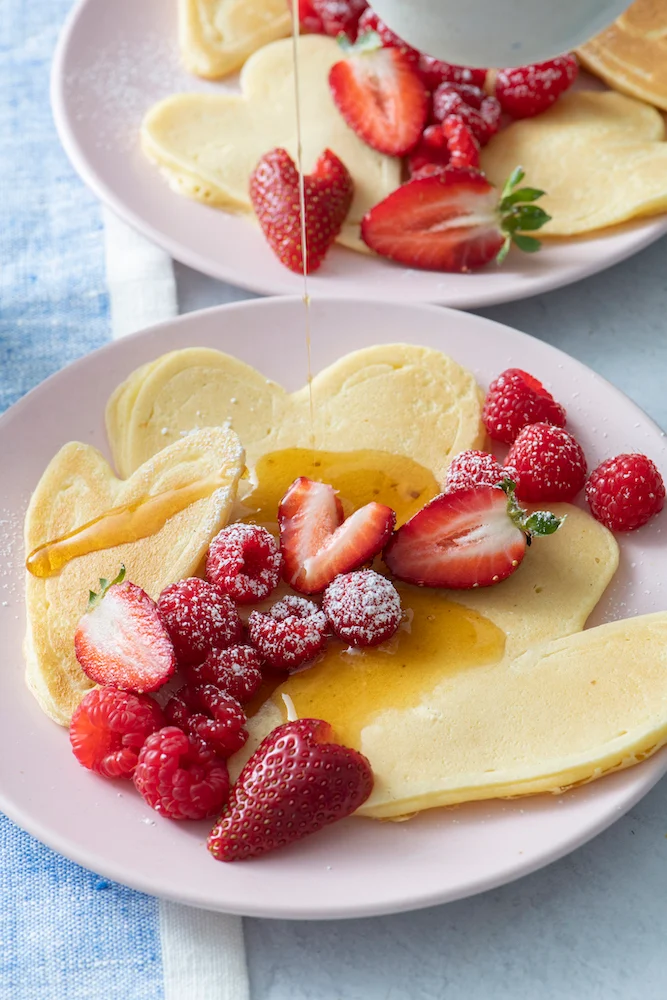 Heart-Shaped Pancakes